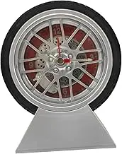 CORHAD Country Style Car Tire Alarm Clock Desk Accessory for Office Study Room