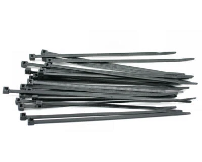 Racers Edge 7.5" Black Zip Tie Wraps (25) [RCE5607BK]