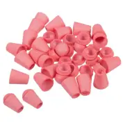 Bell End Stopper Cord Rope Lock for Drawstring Bag, Rose Red 50pcs