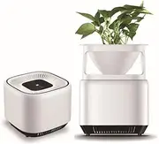 Ionic 360° Micro-Ecological Desktop Air Purifier with Plant Pot, Activated Carbon & Catalyst Filter, UV light and Ion Generator, ideal for rooms up to 10 m² Removes Dust Pollen Pet Hair Allergies,