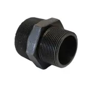 Reducing Hex Nipple Black Steel Pipe Fittings - BSP Thread