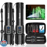 Rechargeable Flashlights High Lumens - 20,000 Lumens Super Bright LED Tactica