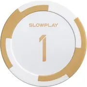 SLOWPLAY Godel Clay Poker Chips, 14 Grams Heavyweight Clay Composite, 40mm Large Chips in Bulk, Pack of 50 Pieces
