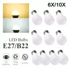 6X/10X Light Bulbs LED Bayonet/Screw Globe Lamp Cool/Warm White Indoor Home