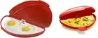 Two in One -Microwave Omelet Maker + Egg Poacher All In One Dish On The Go Qu...
