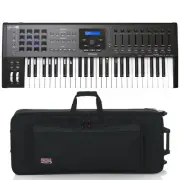 Arturia KeyLab 49 MKII MIDI Keyboard Controller, Black w/ Soft Case