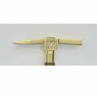 Brass Antique working AXE head Handle for Shaft Wooden Walking Stick Solid Cane
