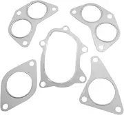 Xwang Store Car Up Down Pipe Exhaust Manifold Gasket Set Compatible with Subaru Impreza WRX Forester Legacy Engine Models Compatible with EJ255 EJ257 (Color : Silver)