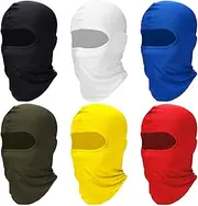 6 Pieces Balaclava Mask Ice Silk UV Protection Full-face Mask for Women and Men Outdoor Sports