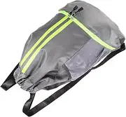 HAPINARY Large Capacity Drawstring Backpack for Sports and Travel Shoulder Straps Drawstring Pouch for Gym Swim Bag and Outdoor Activities Grey