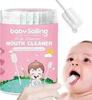 Baby Mouth Cleaner, Tongue Cleaner Skim Gauze, Portable Oral Tongue Gauze Gum Cleaner, Flexible Toothbrush Tongue Cleaner for Baby's Tongue, Mouth and Tooth Care