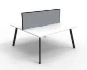 New RapidLine Eternity 2 Person Desk 1800mm (1800mm per person) Double Sided Met