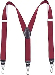 [STKARCV] Heavy Duty Suspenders With Swivel Hooks For Men Work Jeans Y Back Big And Tall Adjustable Elastic Trouser