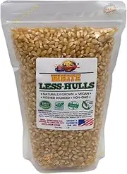 3.9 LB White Virtually Hulless (Less Hulls) Popcorn Kernels • Resealable Bag • USA Grown • NON-GMO, Vegan, KOSHER • Great for Movie Night • INTL POP