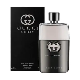 【GUCCI 古馳】GUILTY 罪愛男性淡香水90ML(平行輸入)