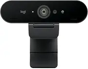 Logitech Brio 4K Webcam, Video Calling, Noise-Cancelling mic, HD Auto Light Correction, Wide Field of View, Works with Microsoft Teams, Zoom, Google Voice, Google Meet, PC/Mac/Laptop/MacBook/Tablet