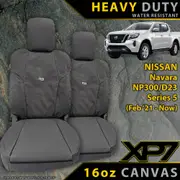 Nissan Navara NP300 Series 5 XP7 Heavy Duty Canvas 2x Front Seat Covers (Available)