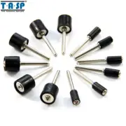 12PC 1/2" & 1/4" Rubber Mandrel Sand Drum Holder Rotary Tool fit Dremel