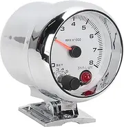 Tachometer 3.75in 0-8000 RPM 7 Color Background Lights Revolution Meter Universal 12V Gasoline-Powered Vehicles