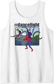 [Marvel] Spider-Man And Villains #dancefight Portrait Panel Tank Top