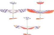 Angoily 3pcs DIY Aircraft Model Educational Creative Bird Design Rubber Band Powered Plane Kit for Enhances Logical Thinking and Parent Interaction