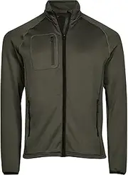 [Tee Jays] Mens Stretch Fleece Jacket (UK Size: S) (Deep Green)