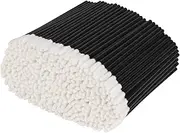 200 Pcs Disposable Lip Wands Applicators, Lipstick Applicator Lint Free Makeup Brushes Beauty Tool - Black