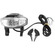 Jtgg 60V Angel Eyes LCD Light Speed Display Battery Horn Spotlight Headlight Switch Key for Citycoco Electric Scooter Black