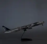 47CM EGYPTAIR B777-300ER Passenger Plane Led Sound- controlled Light Resin Model
