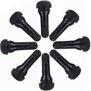 Anneome Rubber Tire Stems 413 Black Snap-in Valve Caps for Car Truck and Motorcycle