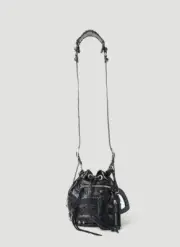 New Authentic Balenciaga Le Cagole XS Bucket Bag Lambskin Leather With Tags