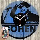 LED Clock Leonard Cohen LED Light Vinyl Record Wall Clock LED Wall Clock 2954