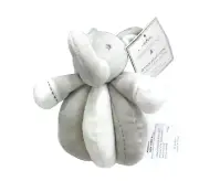 Manhattan Kids Gray Elephant Stuffed Animal Plush Rattle 7" NWT