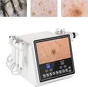8in1 Hair Skin Analyzer, Skin Care Analyser Machine with Adjustable 1-20 Levels Intensity and 15Min Timing, 6 Major Advantageous and 360° Comprehensive Rapid Detection, Deep Cleaning, for Salon