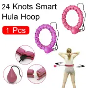 1x Detachable Hoola Hoops 24 Knots Smart Hula Hoop Fitness Hoops Weight