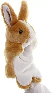 1PC Rabbit Hand Doll Bunny Puppet White Rabbit Christmas Puppet Toy Rabbit Puppet Toy Rabbit Plush Hand Puppet Toy Rabbit Plush Puppet Easter Puppet Animal Child Christmas Socks