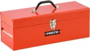 Proto 14" General Purpose Tool Box w/ Tray Heavy Duty Steel Tool Storage