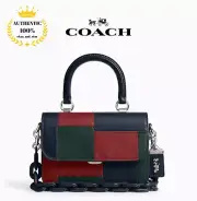 COACH Rogue Top Handle Bag Patchwork CW622 Dark Navy Multi 2way Shoulder Bag New