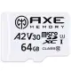 【AXE MEMORY】MicroSDXC 64GB A2 V30/ UHS-I U3 4K-附轉卡 記憶卡(台灣製)