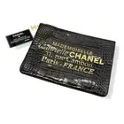 CHANEL Clutch Bag Gabrielle Black Mademoiselle AP0386 Coco Mark Handbag Second