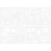 4 Sheets Child Drawing Template Stencil for Pad Paint Stencils Toy