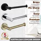 Decaura Bath Toilet Paper Roll Holder Round Tissue Towel Rack Chrome/Black/Gold