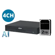 DAHUA 4CH NVR WITH 2TB HDD