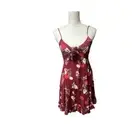 Band of Gypsies collective burgundy floral mini dress NWT