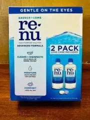 Renu Contact Lens Solution Twin Pack with Lens Case EXP 04/2025+