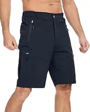[LVCBL] Mens Shorts Quick Dry Cargo Shorts Lightweight Hiking Shorts with Multi Pockets