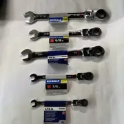Kobalt 5 Pc Flexible Head Ratcheting Wrench Set Chrome 5/16 3/8 5/8 9/16 11/16