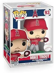 Pop Baseball: Angels - Mike Trout Catching Vinyl Figure Included with Box Protector Compatible for Funko