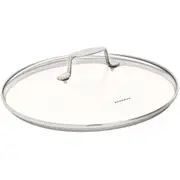 Scanpan Impact 14cm Tempered Glass Lid Cover w/ Stainless Steel Rim/Handle Round