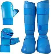 kowaku Taekwondo Sparring Gear Set Boxing Gloves Shin Guards Comfortable Punching Bag Gloves for Exercise Beginners Muay Thai MMA